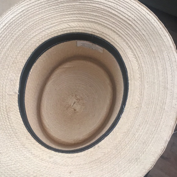 Straw hat 100 percent hand woman palm - Picture 3 of 4